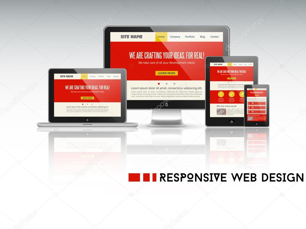 Responsive web design illustration