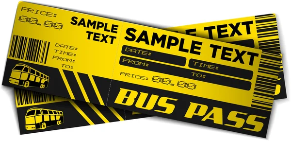 Bus tickets. — Stock Vector