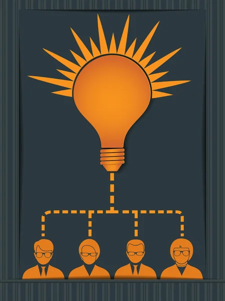 Graphique conceptuel du travail d'équipe — Image vectorielle