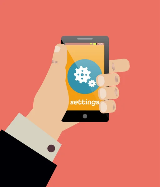 Configuración de Smartphone — Archivo Imágenes Vectoriales