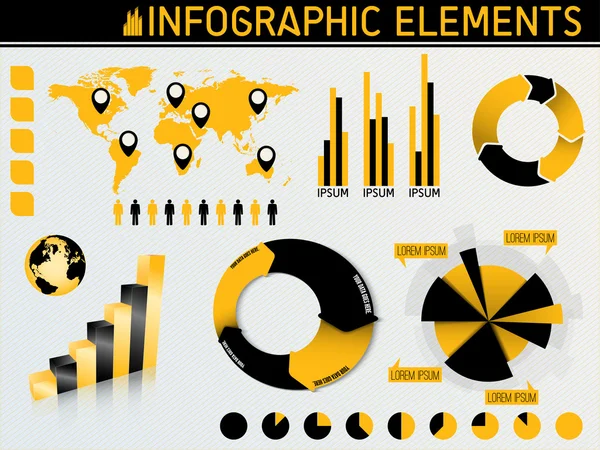 Elementos infográficos — Vector de stock