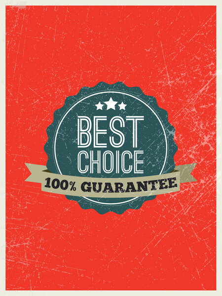 Vintage scratched poster