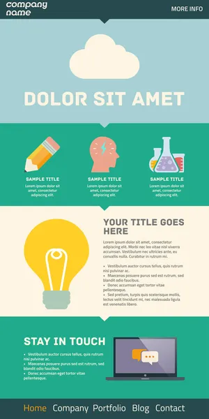 açılış sayfası düz UI tasarım