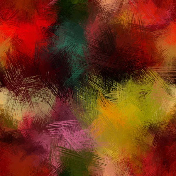 Abstract Colorful Brush Strokes Seamless Background — Stock Photo, Image