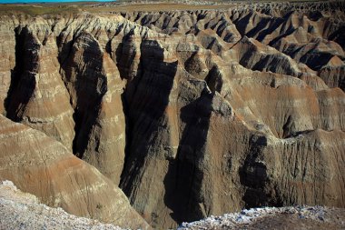 Open blue sky over the Badlands National Park