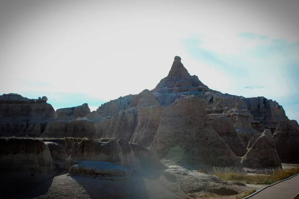 Open Blue Sky Badlands National Park — Stock Photo, Image