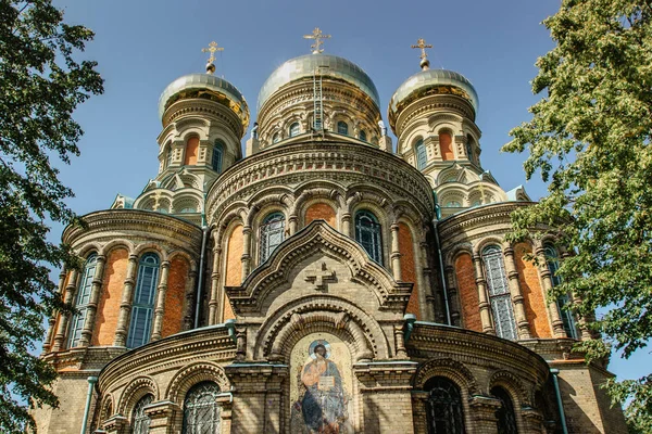 Karosta Lettonie Août 2019 Cathédrale Navale Orthodoxe Russe Saint Nicolas — Photo