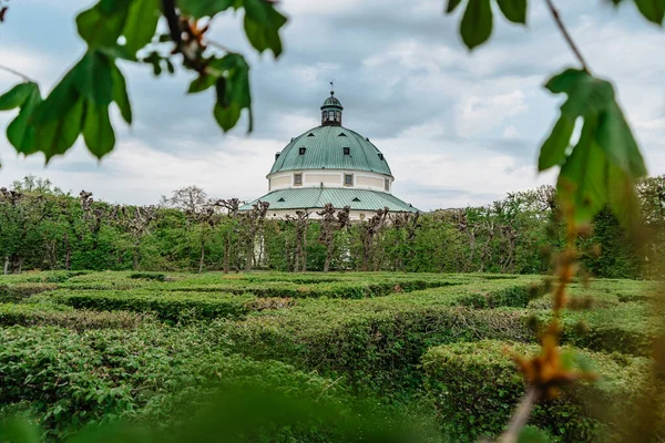 Kromeriz Czech Republic Flower Garden Built Baroque French Style Included — Stock Photo, Image