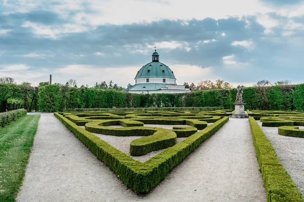 Kromeriz Czech Republic Flower Garden Built Baroque French Style Included — Stock Photo, Image