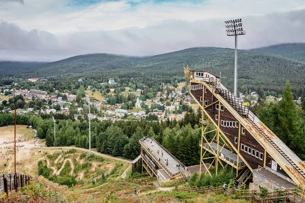 Harrachov Czech Republic August 2022 Big Ski Jump Summer Real — Foto de Stock