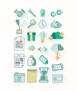 iş ve teknoloji simgeler