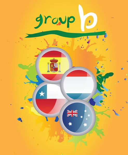 Copa del mundo grupo b vector — Archivo Imágenes Vectoriales