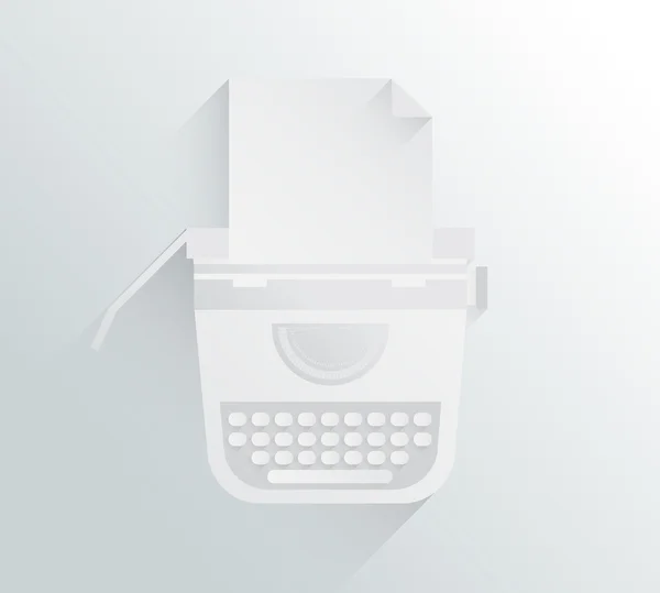 Máquina de escribir en diseño simple — Archivo Imágenes Vectoriales