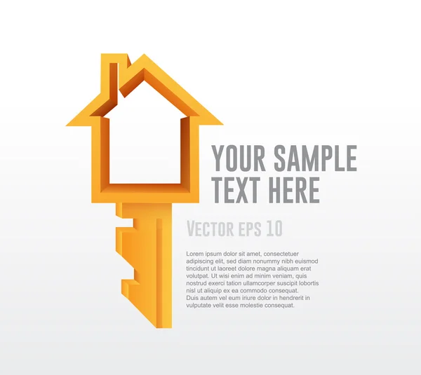 Homeowner with space for text — Stock Vector