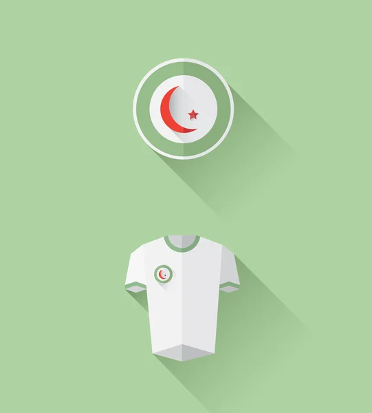 Algeria jersey and crest vector — Stock Vector