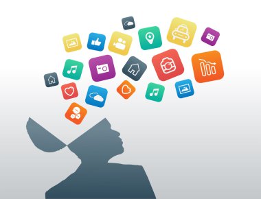 adam app simgeleri hakkında düşünme