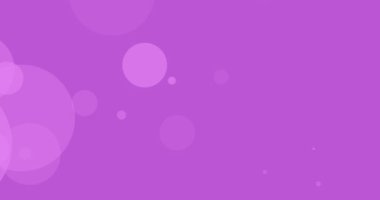 Mor arka planda hareket eden mor lekelerin animasyonu. Göğüs kanseri pozitif farkındalık kampanyası konsepti dijital olarak üretildi.