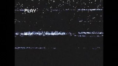 Ekranda arızalı dijital arayüzü oynat. dijital arayüz ve teknoloji konsepti dijital olarak oluşturulmuş video.