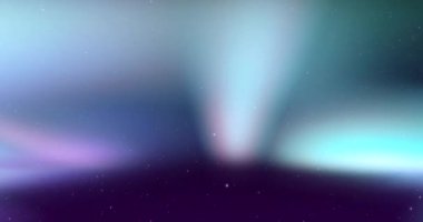 Siyah arka planda hareket eden kuzey ışıklarının animasyonu. soyut ekran arkaplan kavramı dijital olarak oluşturulmuş video.