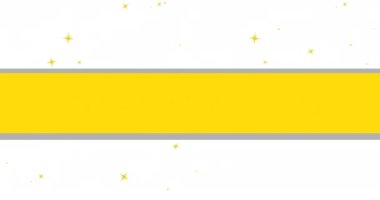 Tebrik mesajları ve beyaz arka plana düşen yıldızların animasyonu. parti ve kutlama konsepti dijital olarak oluşturulmuş video.