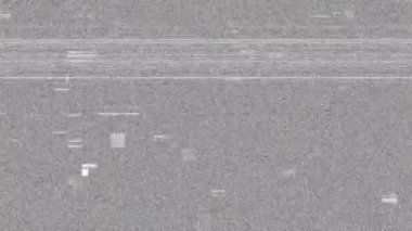 Ekranda çizgiler ve arızalı dijital arayüzün animasyonu. dijital arayüz, teknoloji ve iletişim konsepti dijital olarak oluşturulmuş video.