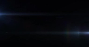 Siyah arka planda hareket eden ışıkların animasyonu. küresel bilim, astronomi ve evren konsepti dijital olarak üretilen video.