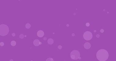 Mor arka planda hareket eden mor lekelerin animasyonu. Göğüs kanseri pozitif farkındalık kampanyası konsepti dijital olarak üretildi.
