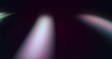 Siyah arka planda hareket eden kuzey ışıklarının animasyonu. soyut ekran arkaplan kavramı dijital olarak oluşturulmuş video.