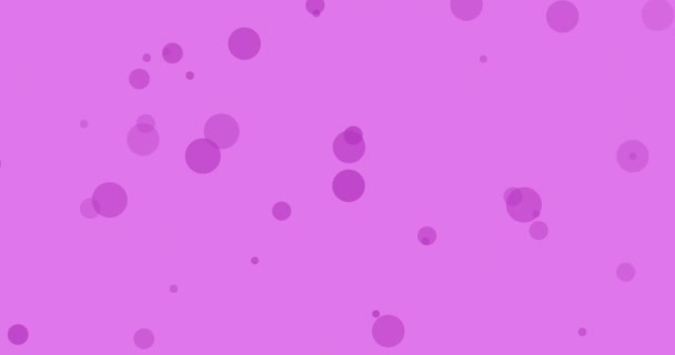 紫色の背景に乳がんの啓発テキストとピンクリボンのアニメーション 乳がん認知キャンペーンのコンセプトデジタル生成ビデオ — ストック動画
