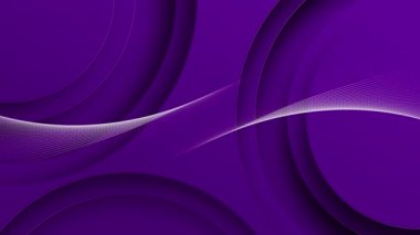 Mavi arkaplanda beyaz çizgilerin ve mor şekillerin animasyonu. soyut arkaplan kavramı dijital olarak oluşturulmuş video.