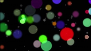 Siyah arka planda yılbaşı ışıklarının üzerine kar yağıyor. Noel, gelenek ve kutlama konsepti dijital olarak oluşturuldu.