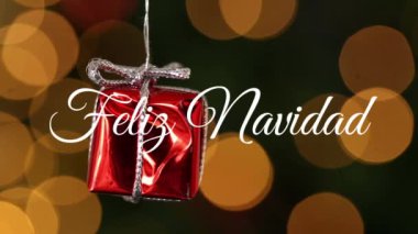 Yeni yıl hediyesi olarak İspanyol noel kutlamalarının animasyonu. Noel, kış, gelenek ve kutlama konsepti dijital olarak oluşturulmuş video.