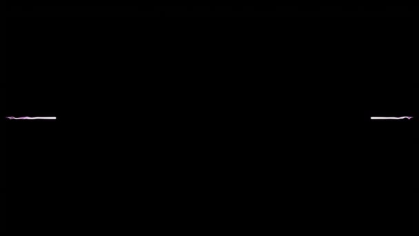 Animacja Okręgów Nad Fioletowymi Fajerwerkami Czarnym Tle Kolor Ruch Koncepcja — Wideo stockowe