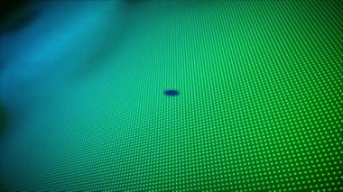 Mavi ve yeşil arkaplan üzerinde yüksek skorlu metin animasyonu. Video oyunu, eğlence ve dijital arayüz kavramı dijital olarak oluşturuldu.