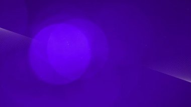 Mavi arka planda beyaz çizgilerin ve ışık noktalarının canlandırılması. soyut arkaplan kavramı dijital olarak oluşturulmuş video.