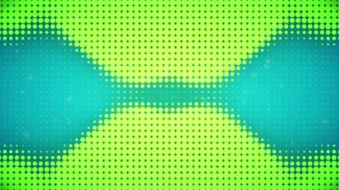 Mavi ve yeşil noktaların üzerine düşen kar animasyonu. Noel, gelenek ve kutlama konsepti dijital olarak oluşturuldu.