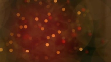 Kar tanesinin üzerindeki ışık noktalarının animasyonu. Noel, kış, gelenek ve kutlama konsepti dijital olarak oluşturulmuş video.