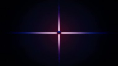 Vay be metninin canlandırması mor parlayan şeklin üzerinde. Video oyunu, eğlence ve dijital arayüz kavramı dijital olarak oluşturuldu.