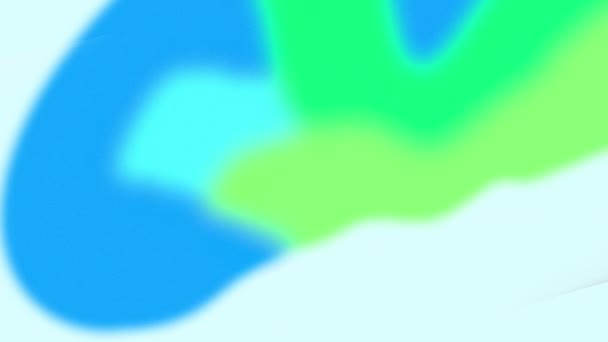 Beyaz Arka Planda Mavi Yeşil Lekeli Beyaz Çizgilerin Animasyonu Soyut — Stok video