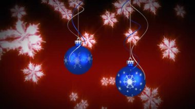 Yılbaşı balolarının üzerine yağan kar animasyonu. Noel, gelenek ve kutlama konsepti dijital olarak oluşturuldu.