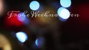 Almanca selamlaşma metninin yılbaşı süslemesi. Noel, gelenek ve kutlama konsepti dijital olarak oluşturuldu.