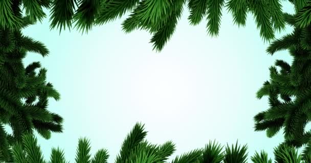 Animación Felicitaciones Navideñas Sobre Fondo Verde Navidad Invierno Tradición Concepto — Vídeos de Stock