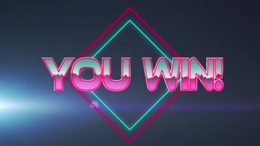 Sendeki animasyon geometrik hareketli şekiller ve ışıklarla metin kazanıyor. Video oyunu, eğlence ve dijital arayüz kavramı dijital olarak oluşturuldu.