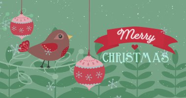 Kırmızı, mavi ve beyaz harflerle 