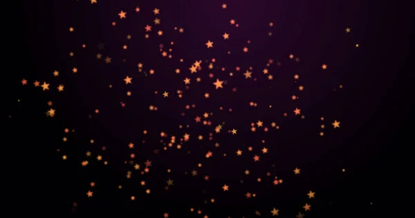 Изображение Теплых Светящихся Оранжевых Пятен Плавающих Черном Фоне Световая Цветовая — стоковое фото