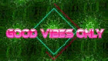 İyi titreşimlerin animasyonu sadece kaleydoskopik hareketler üzerine yazılır. Video oyunu, eğlence ve dijital arayüz kavramı dijital olarak oluşturuldu.