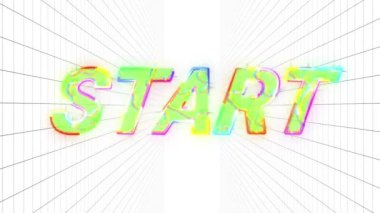 Dijital beyaz soyut uzayda dövüşün animasyonu. bilgisayar, oyunlar ve teknoloji konsepti dijital olarak oluşturuldu.