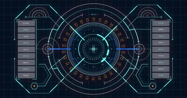 Makro koronavirüs Covid-19 hücresinin görüntüsü tıbbi bilgi kaydı olan bir ekranda analiz edildi. Küresel tıp Coronavirüs Covid 19 salgın konsepti dijital olarak oluşturulmuş görüntü.