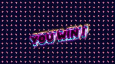 Sendeki animasyon birden fazla haçın üzerindeki metni kazandı. Video oyunu, eğlence ve dijital arayüz kavramı dijital olarak oluşturuldu.