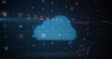 Çevrimiçi güvenlik kilidi üzerinden siber saldırı uyarısı. küresel internet güvenliği, bağlantılar ve dijital arayüz konsepti dijital olarak oluşturulmuş video.